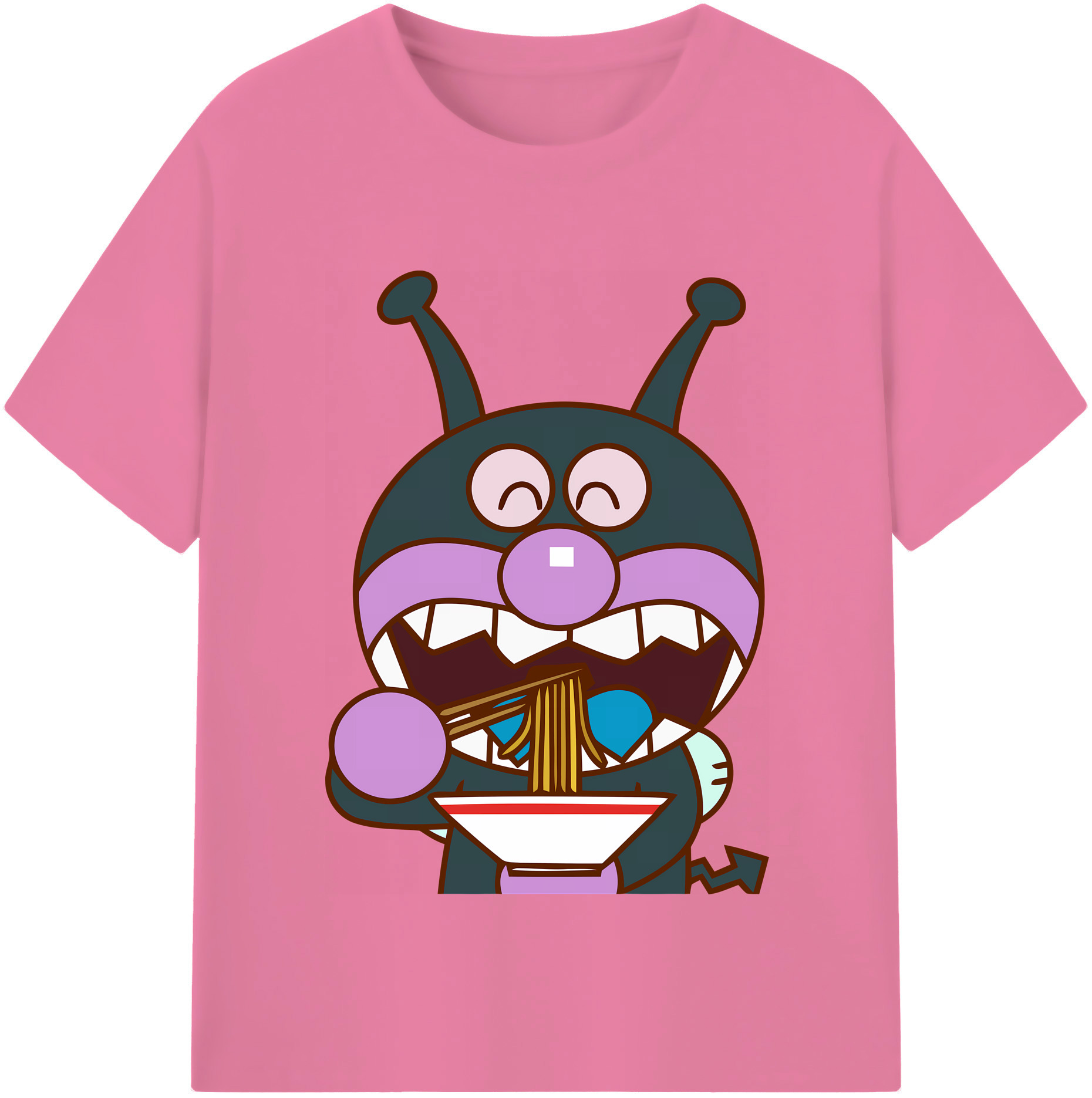 （画像用） アンパンマン Anpanman 綿100％半袖Tシャツ（フロントプリント）